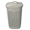 Cestone plastica crema rettangolare 44x35,7x53 cm pratico e capiente