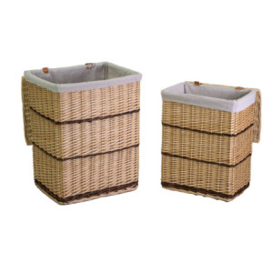 Zoom Cestone vimini con fodera 1-2 naturale rettangolare cm 44x33h56
