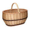 Cesto vimini naturale ovale 45x32xH25 cm pratico e versatile