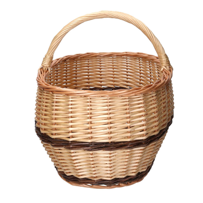 Cesto vimini naturale ovale 45x32xH25 cm pratico e versatile