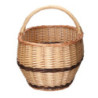 Cesto vimini naturale ovale 45x32xH25 cm pratico e versatile