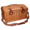 Valigia vimini naturale picnic bombè con tracolla 46×36×h26 cm — levanteshop.it