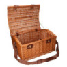 Valigia vimini naturale picnic bombè con tracolla 46×36×h26 cm — levanteshop.it