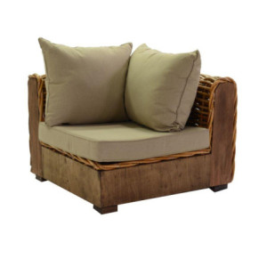 Zoom Salotto rattan istanbul naturale con cuscini 4 pezzi