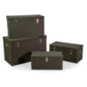Baule ecopelle verde set 1-4 grande 80×40×h50 cm — levanteshop.it
