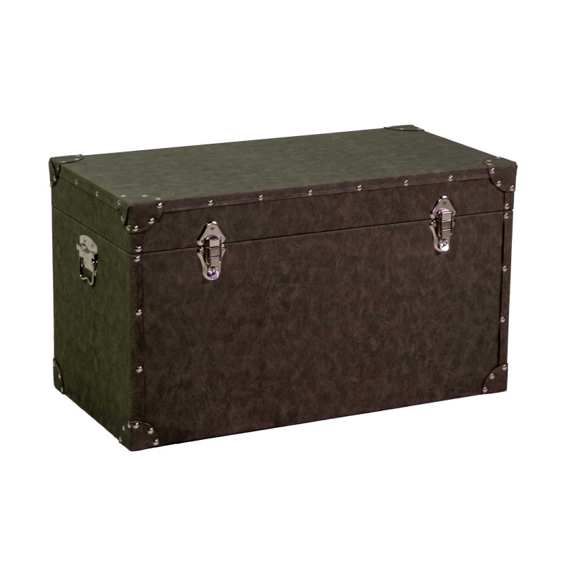 Baule ecopelle verde set 1-4 grande 80×40×h50 cm — levanteshop.it