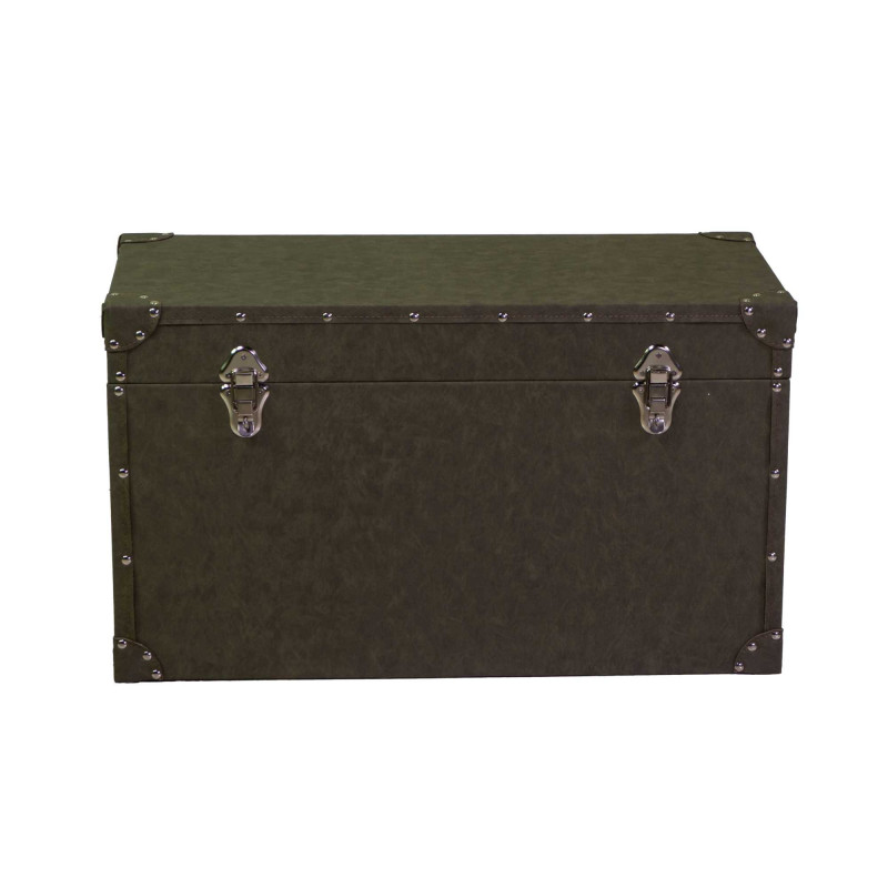 Baule ecopelle verde set 1-4 grande 80×40×h50 cm — levanteshop.it