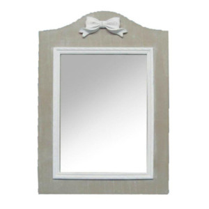Specchio sagomato con fiocco 43,5x30x2,5 cm decorativo
