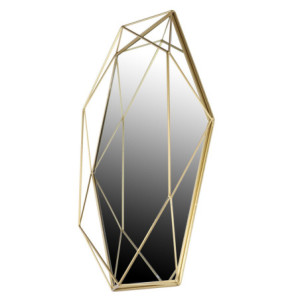 Zoom Specchio metallo oro cm 38,5x50h6,5