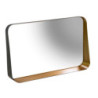 Specchio metallo oro rettangolare 99x1,5x60 cm moderno