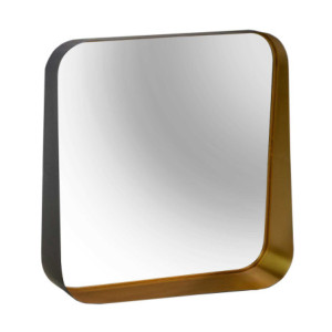 Specchio metallo oro rettangolare 60x1,5x59 cm moderno
