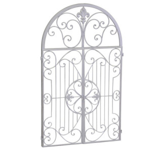 Specchio metallo avorio 61x3x103 cm moderno decorativo