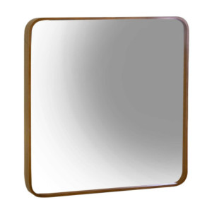 Specchio legno oro quadro 60x60x5 cm decorativo moderno