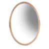 Specchio rattan naturale ovale 49,5x2x68 cm moderno decorativo