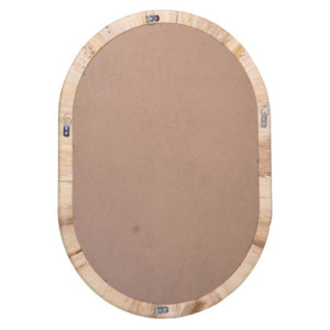 Zoom Specchio rattan fasciato naturale ovale cm 50x2x70