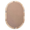 Specchio rattan fasciato naturale ovale 50x2x70 cm moderno