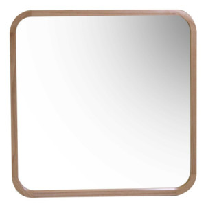 Specchio legno naturale quadro 60x3x60 cm elegante e moderno