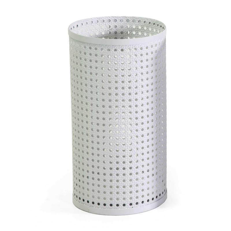 Portaombrelli metallo bianco tondo Ø24H45 moderno e resistente