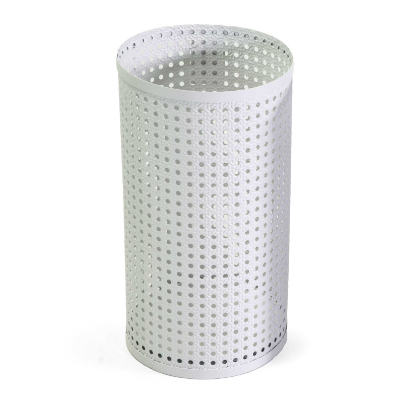 Portaombrelli metallo bianco tondo Ø24H45 moderno e resistente