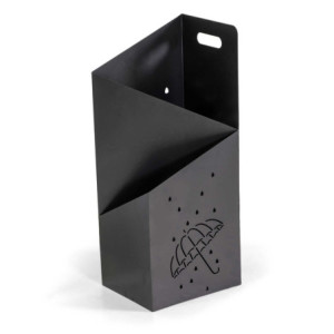 Portaombrelli metallo grigio rettangolare 25x20H60 moderno e robusto