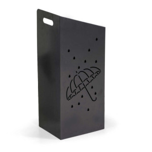 Zoom Portaombrelli metallo grigio rettangolare cm 25x20h60