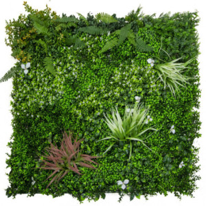 Pannello verde 100x100 cm decorativo effetto naturale