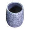Portavaso resina grigio Ø23xH29 cm moderno resistente