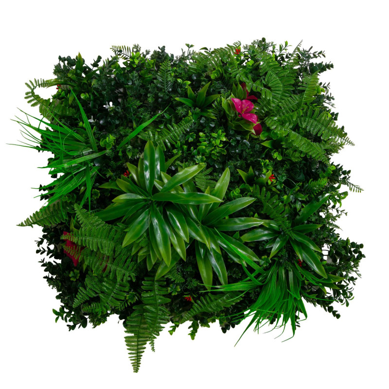 Pannello giungla con fiori buganville 50x50 cm decorazione vivace