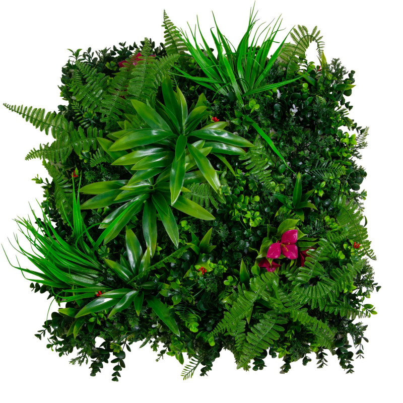 Pannello giungla con fiori buganville 50x50 cm decorazione vivace