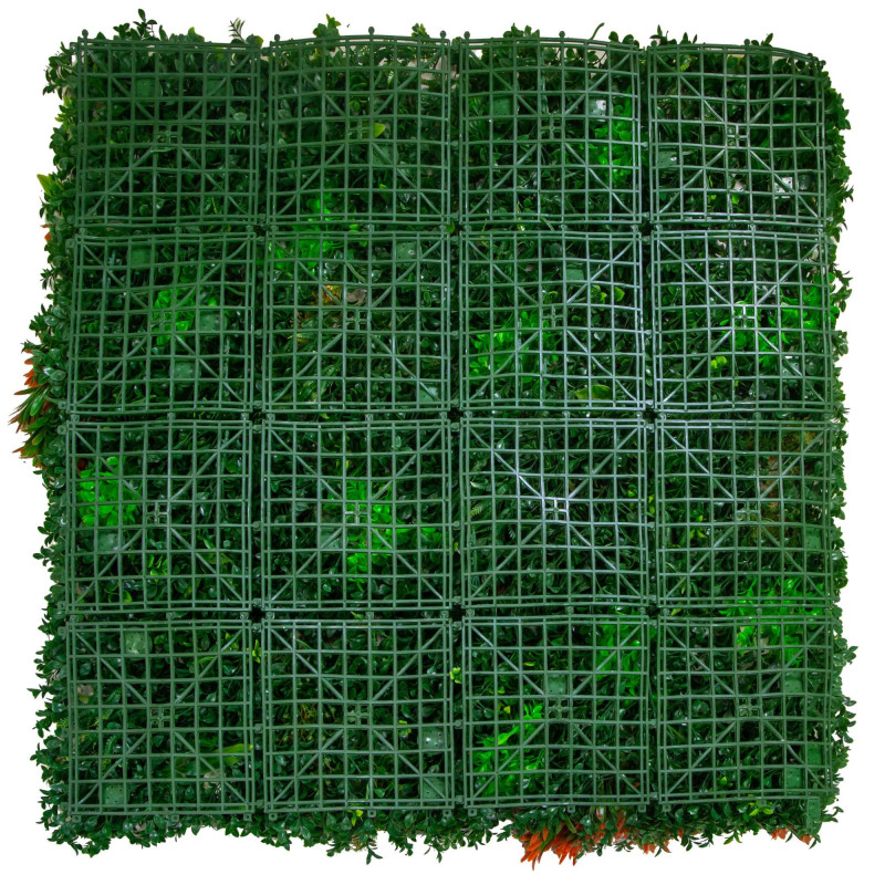 Pannello misto fiori arancione 100x100 cm decorazione vivace