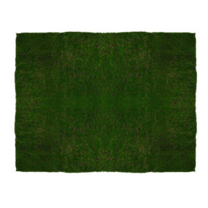 Tappeto fibra sintetica muschio 100x100 cm decorativo verde