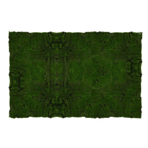 Tappeto fibra sintetica muschio 100x100 cm decorativo verde