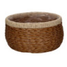 Portavaso polyrattan naturale tondo Ø29xH16 cm moderno pratico
