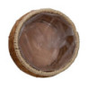 Portavaso polyrattan naturale tondo Ø29xH16 cm moderno pratico