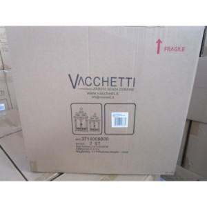 Zoom Lanterna metallo bianco 1-2 rettangolare cm 24x16,3h43