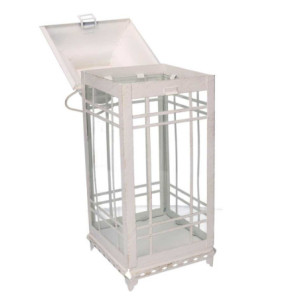 Zoom Lanterna metallo crema 1-3 quadra cm 21,5x21,5h50