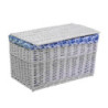 Baule vimini bianco felce blu set 1-3 grande 75×47×h48 cm — levanteshop.it