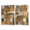 Paravento stampa decoupage tre ante 120,6x2,5xH180 cm elegante