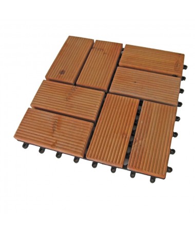 Piastrella pavimento in legno ad incastro cm30xh30x3