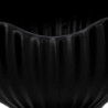 Portavaso ceramica nero Ø22xH21 cm moderno elegante