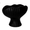 Portavaso ceramica nero 27x15xH20 cm moderno elegante