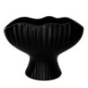 Portavaso ceramica nero 27x15xH20 cm moderno elegante