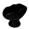 Portavaso ceramica nero 27x15xH20 cm moderno elegante
