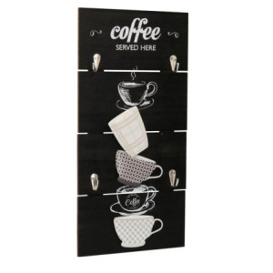 Zoom Portachiavi legno nero coffee rettangolare 4p cm 22x44,5x1