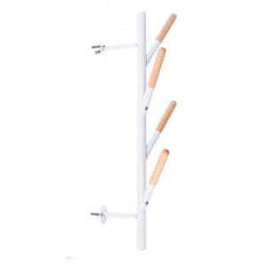 Zoom Appendino metallo bianco 4 posti cm 19x18h63