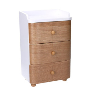 Portagioie legno marrone 14,5x11,5xH29,5 cm elegante pratico