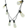 Catena 5m 10 lampadine plastica luce bianco caldo esterno