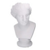 Portavaso resina busto bianco 35x30xH59 cm scultura moderna
