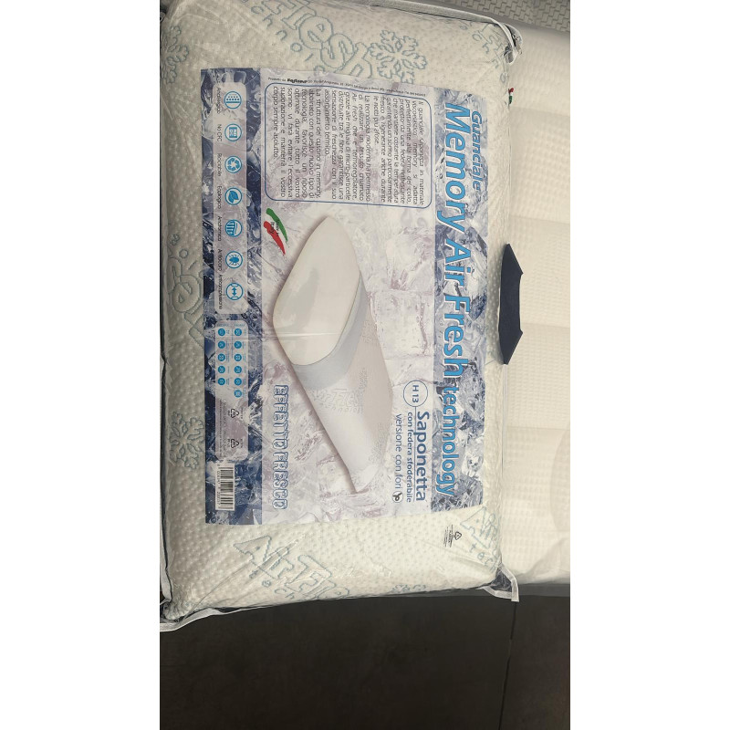Cuscino saponetta h15cm ergonomico e traspirante per il riposo