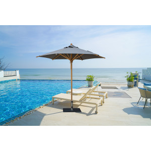 Zoom Ombrellone palo centrale Greener Acrillico Made in Italy - 270 x 265 cm